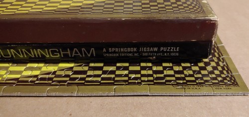1965 Springbok Jigsaw Puzzle Equivocation II Ben Cunningham Complete Box Insert - Picture 4 of 13