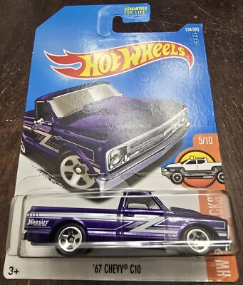 Hot Wheels 2017 '67 Chevy C10 Truck Purple HW Hot Trucks #5/10