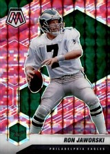 2021 Panini Mosaic - Camo Pink Prizm #162 Ron Jaworski
