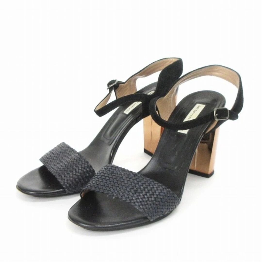 VANS Sandali Dries Van Noten cinturino tacco metallo nero 35 5 22 5 cm (8 86 in) scarpe usati