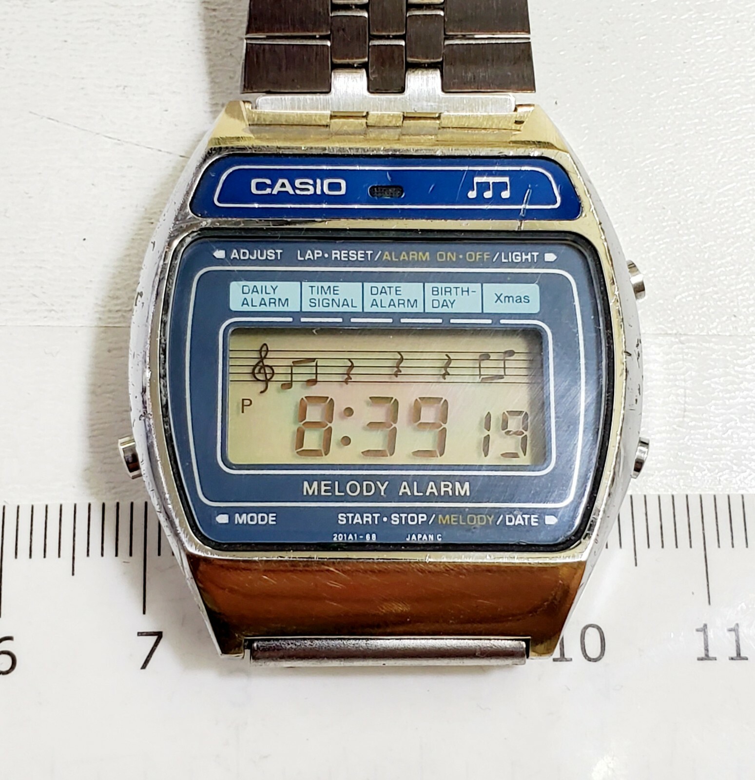 casio melody alarm vintage digital watch