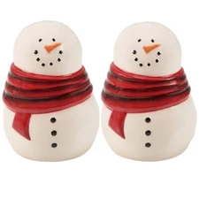 Primitives by Kathy - Snowmen Salt & Pepper Shakers - 118818