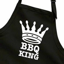 BBQ King King of Grilling Grill BBQ Gift for Him Kitchen Apron Barbecue King
