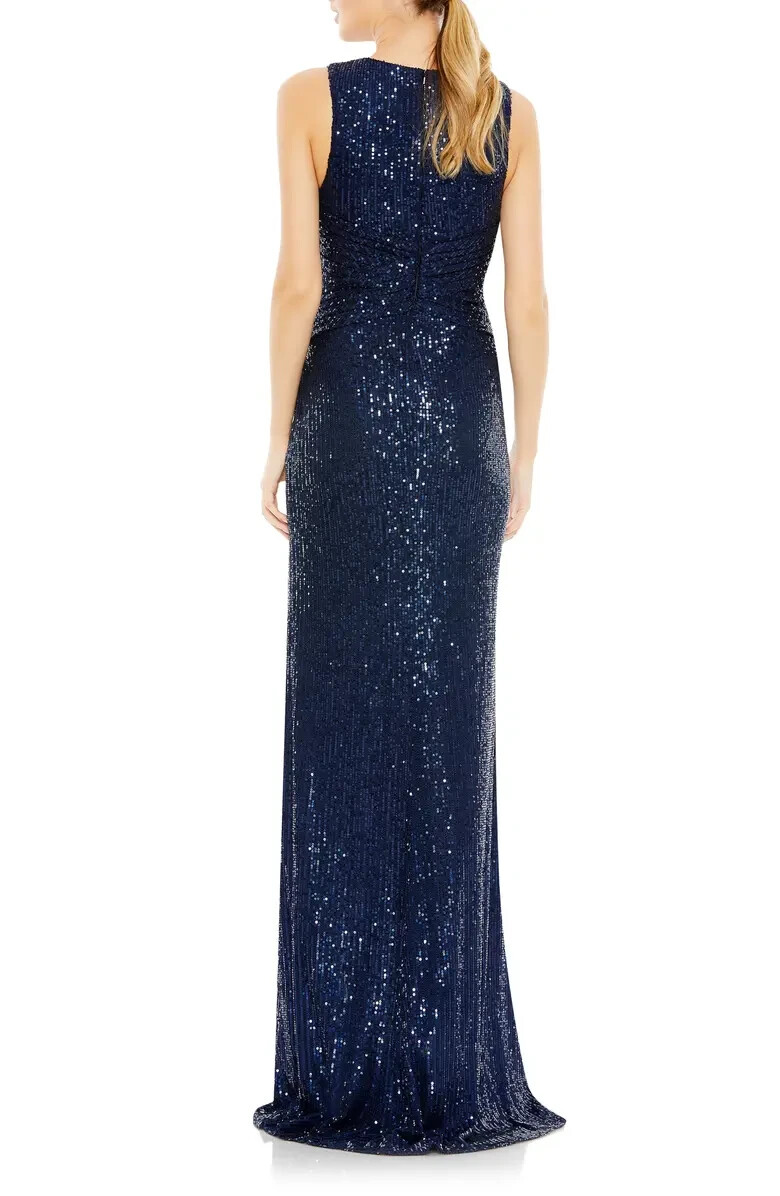 Mac Duggal Midnight Blue Sparkle Sequin Sheath Gown Size 14 $398 | eBay Mac Duggal Midnight Blue Sparkle Sequin Sheath Gown Size 14 $398 | eBay
