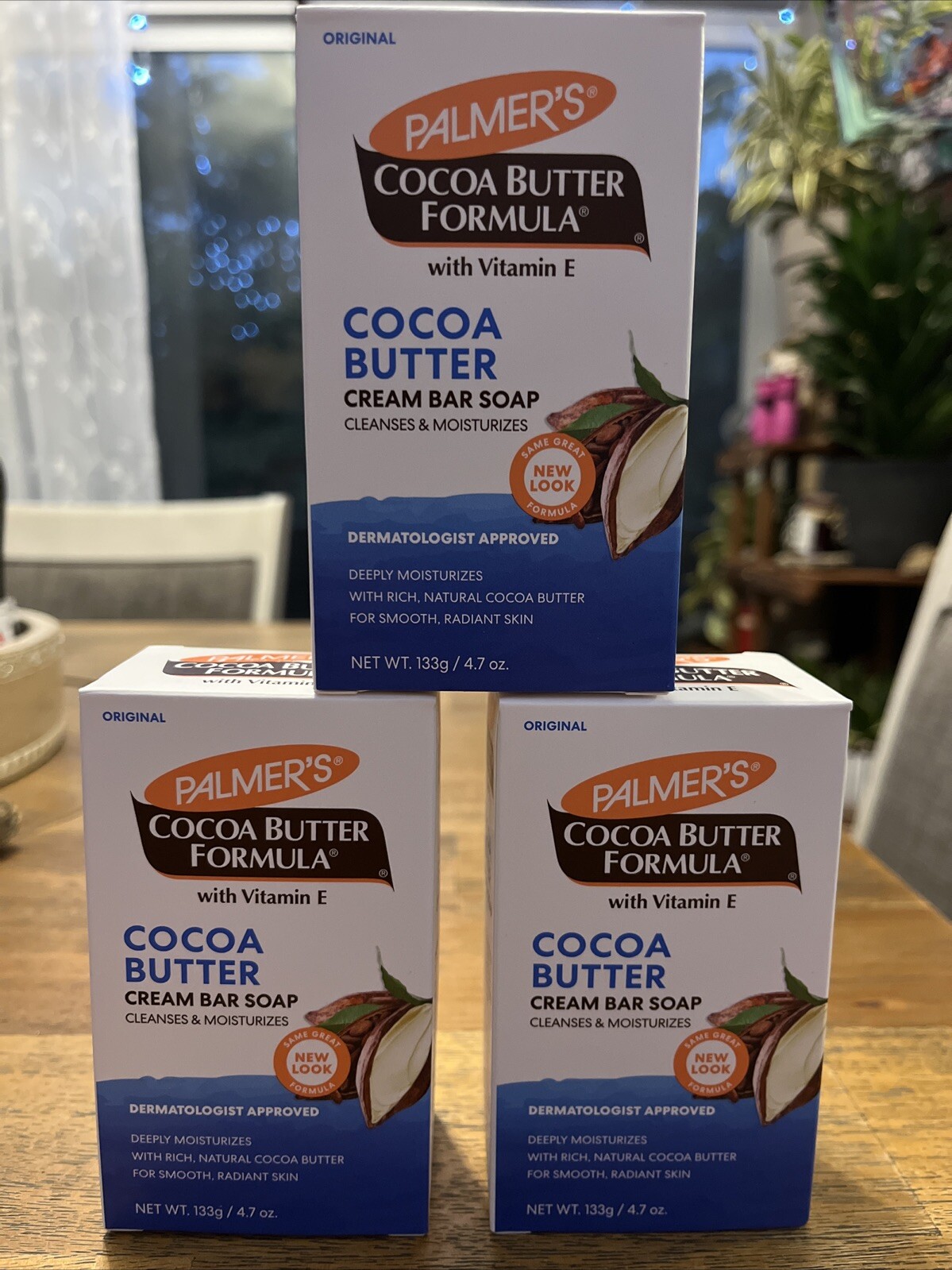 Lot of 3 Palmer's Cocoa Butter Formula Daily Skin Therapy Cream Soap Bar 4.7 oz