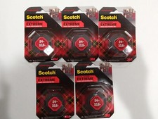 5 Pack Scotch Extreme Mounting Tape -1IN X 48IN 1.33YD . Brand New