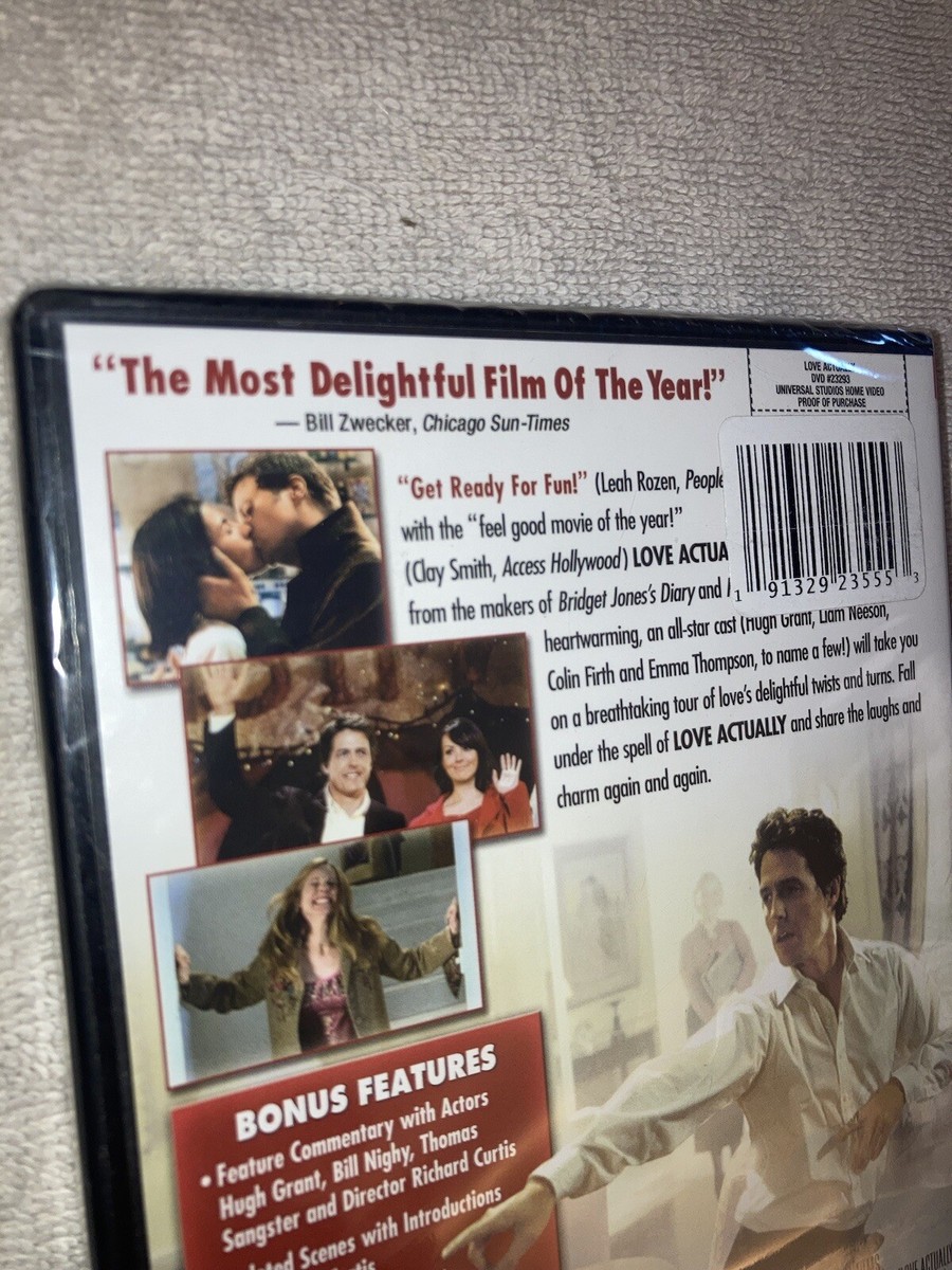 Love Actually (DVD, 2003, Widescreen) Hugh Grant Liam Neeson