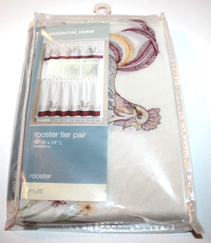 Essential Home Rooster Tier Pair 56" W x 24" L - Image 2 of 2