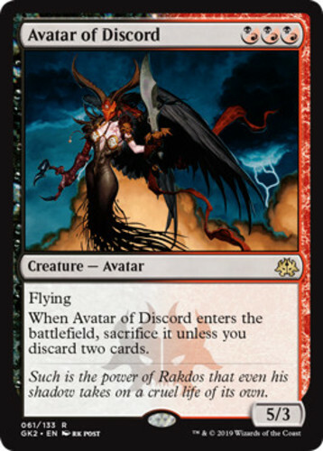 Avatar Of Discord Nm English Mtg Ravnica Allegiance Guild Kits Ebay