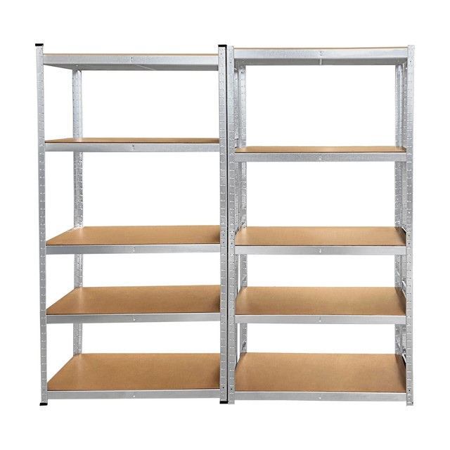 VonHaus 5 Tier Plastic Shelving Unit Black for sale online eBay