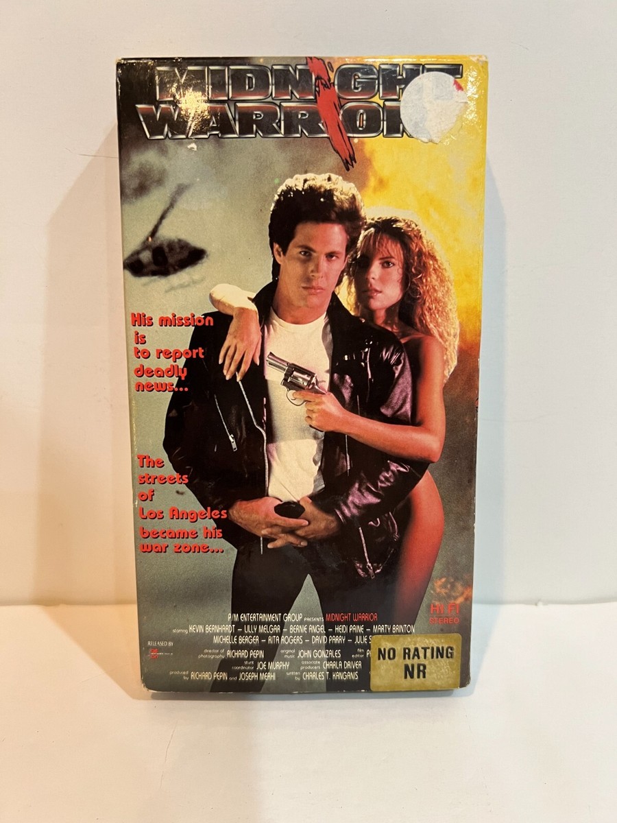 Midnight Warrior VHS - 1989 - Crime Action Thriller Revenge - OOP
