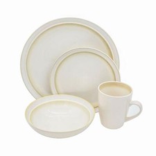 4-Piece Kitchen Dinnerware Set Service,Plates, Bowls, Mug (Modern Design)