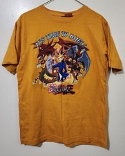 VTG Y2K 1996 Yu-gi-oh Yugi Muto Its Time To Duel Anime T-Shirt Yellow M 20x28"