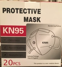 Masks Face Mask KN 95 With A"BREATHING VALVE" 40 Masks Total