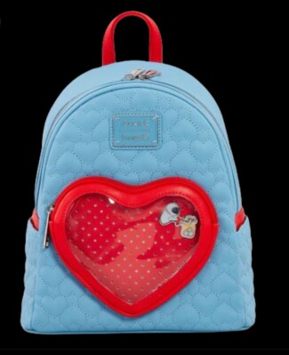 WDBK3344 DISNEY PIXAR LOUNGEFLY WALL-E HEART PIN MIMI BACKPACK POSTED FREE  TODAY UK