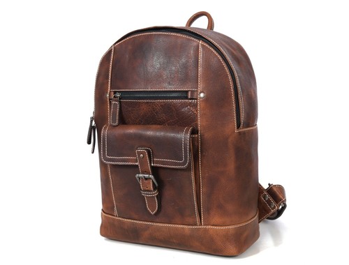 Leather Backpack ( BP-56 ) - Picture 2 of 7