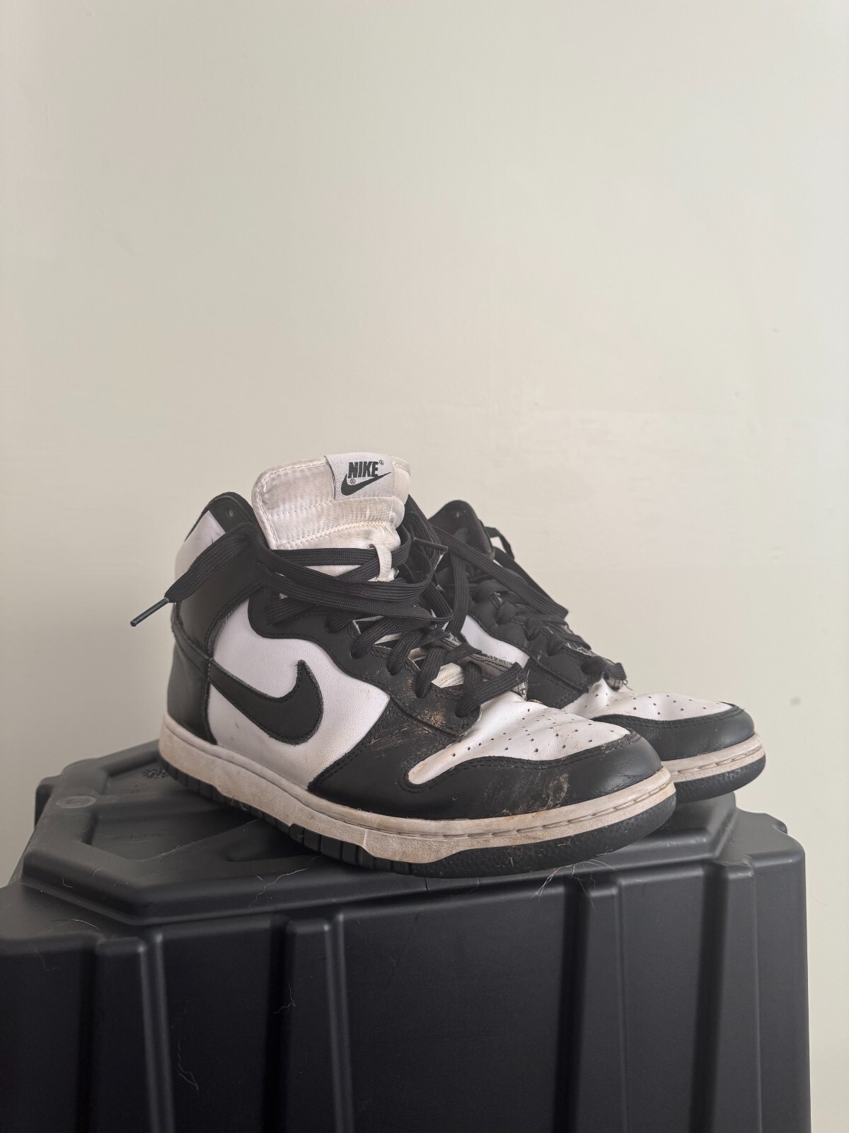 Size 10 - Nike Dunk High Black White