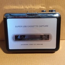 Tape to PC Super USB Cassette-to-MP3 Converter Capture Music Player NO CORD