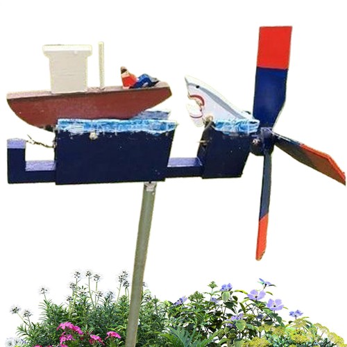 Wind Spinner Shark Windmill Funny Wind Spinner Decorative Windmill Yard Art - Picture 11 of 12
