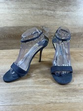 Authenticated Jimmy Choo sandal w Gold Dangle loops Size 40 US 8.5