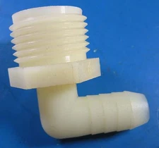 Nylon 3/4 Male Garden Hose x 1/2 Hose Barb Elbow Male Fitting EL-3412