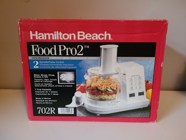 Vintage Hamilton Beach Food Processor 702R White New in Box eBay