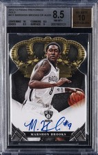 2012-13 PANINI PREFERRED CROWN ROYALE GOLD AUTO [#15/25] MARSHON BROOKS BGS 8.5