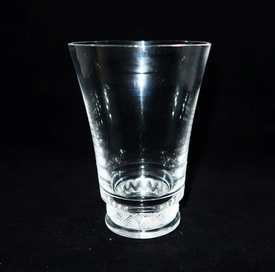 Rene Lalique, ca. 1942 France REIMS, 15 oz. Tumbler Water Glass, 4 7/8''