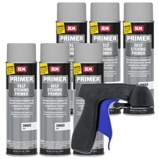 SEM Self Etching Primer Gray 15.5 oz. (6/Pack) with Spray Can Trigger Handle