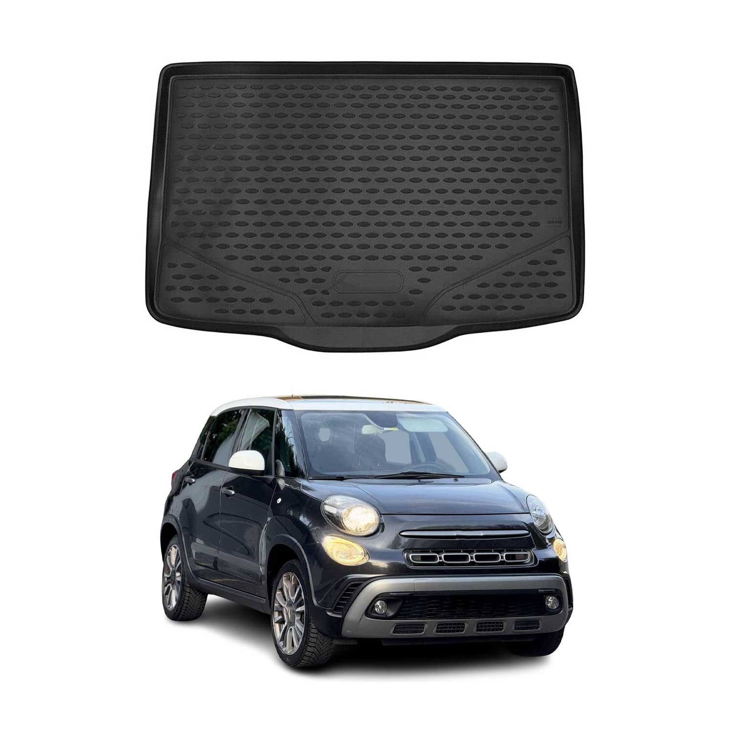 Tapis de coffre pour Fiat 500L résistant à l'eau pour résoudre les problèmes de taches