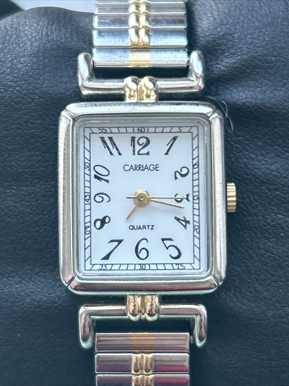 Carriage By Timex Two Tone Women’s Stretch Band Quartz Watch