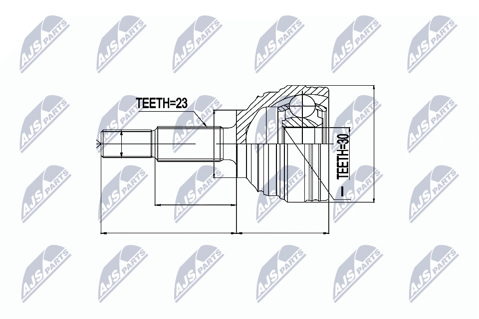 N.T.Y. NPZ-RE-023.NTY Joint Kit, drive shaft for DACIA,RENAULT