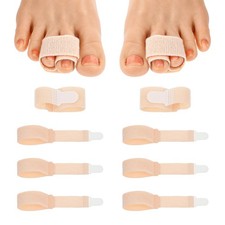 8 PCS Hammer Toe Wrap Straightener Broken Toe Wrap Hammer Toes Corrector Reus...