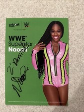 Naomi WWE Signed Autographed 5x7” Cricket Promo  Card Auto Wrestling