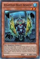 YuGiOh Atlantean Heavy Infantry AP02-EN006 Super Rare Englisch Poor unl.