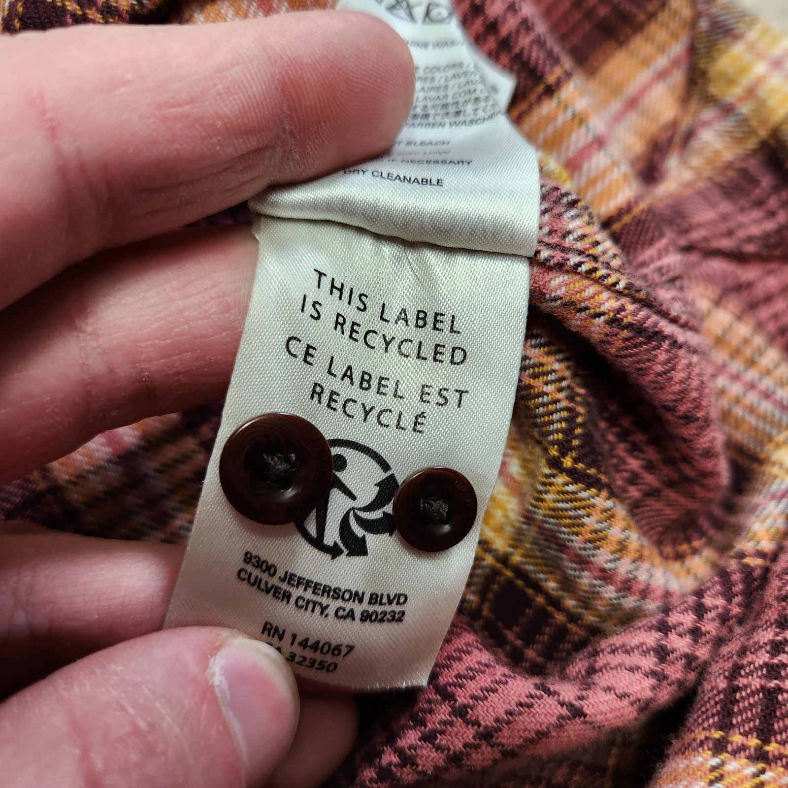 Outerknown Shirt Men Large Transitional Flannel P… - image 10