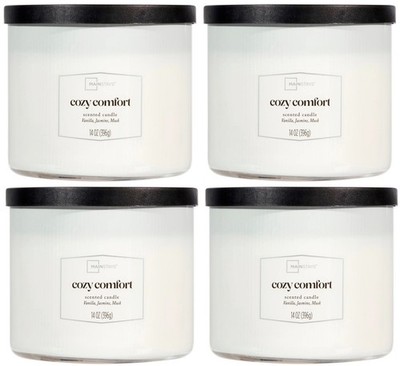 4 Mainstays COZY COMFORT Large 3-Wick Scented Candle 14oz