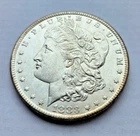 1883-CC Morgan Silver Dollar, Frosty White Gem BU