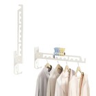 2 Pack Wall Mounted Drying Rack Foldable Clothes Drying Rack Thickened Stainl...