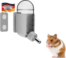 Hamster Wasserflasche mit Magnethalterung f&uuml;r glastegerrien 120ml platzsparend