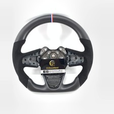 For real matte carbon fiber steering wheel Renault Megane 4 Grand with Alcantara