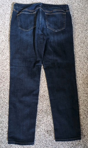 JCP Jeans Womens 31/12 Blue Denim Skinny Ankle High Stretch Mid Rise Dark Wash