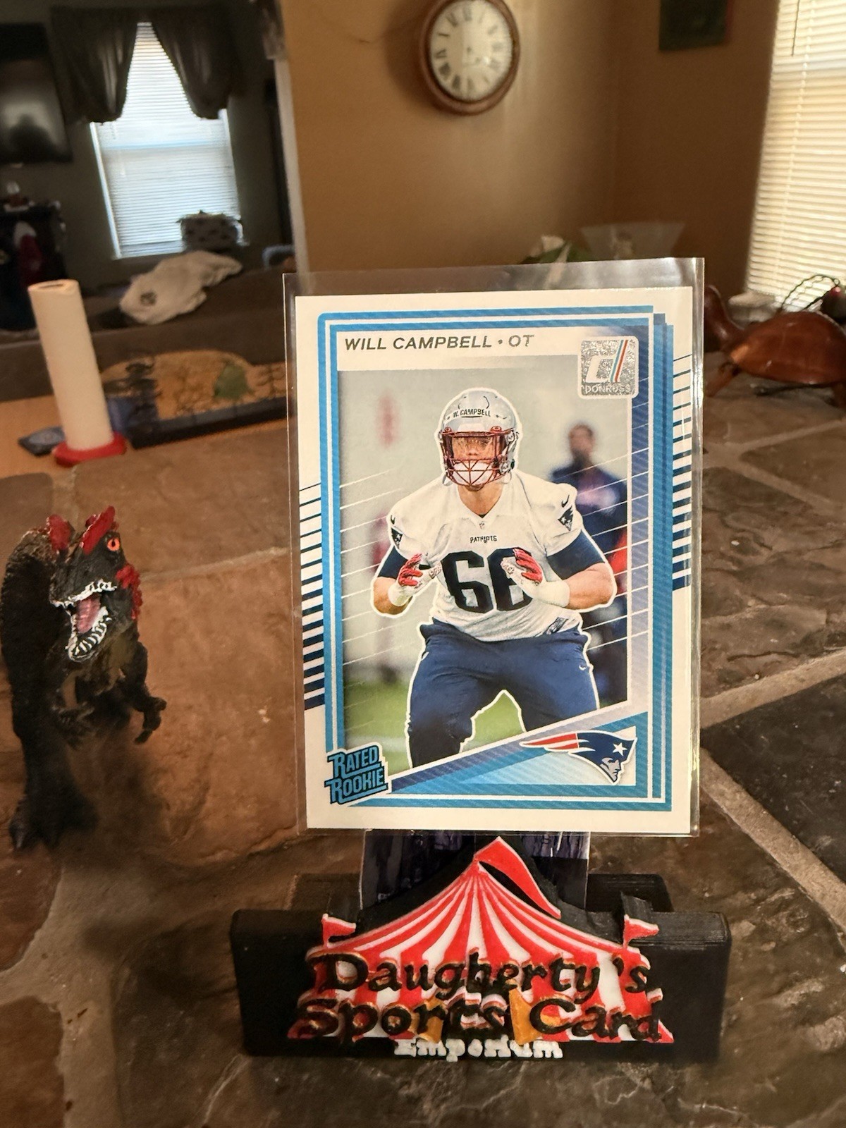 2025 Donruss #345 Will Campbell Rated Rookie #345 New England Patriots