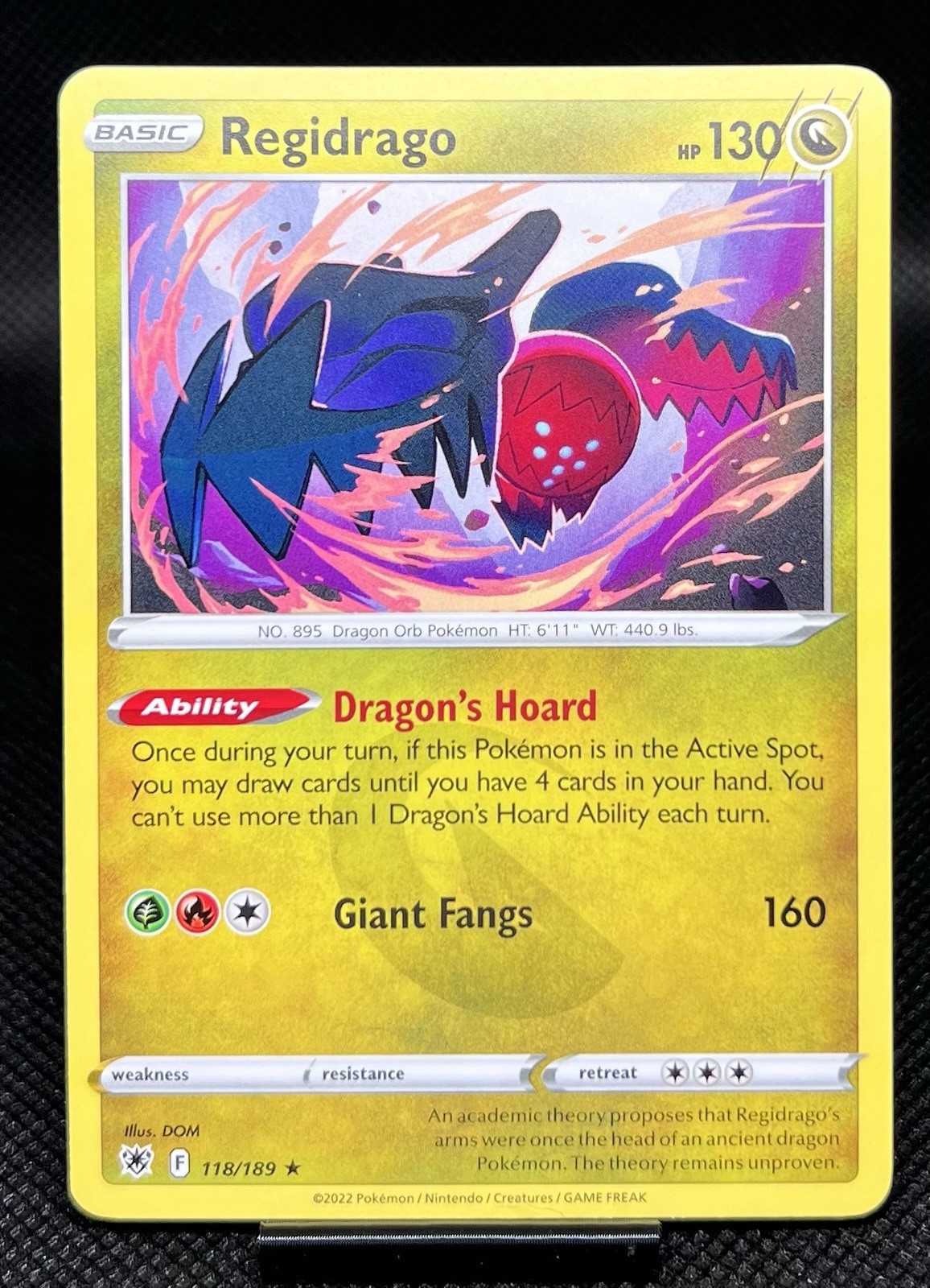 Pokemon Regidrago 118/189 Rare Astral Radiance Sword & Shield NM