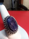 925 Split Shank Lapis Lazuli Ring, Marked BJC Samuel Benham, 13.73 Grams Sz 9.75 — photo 2