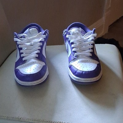 Nike dunk  low championship white/ court purple 