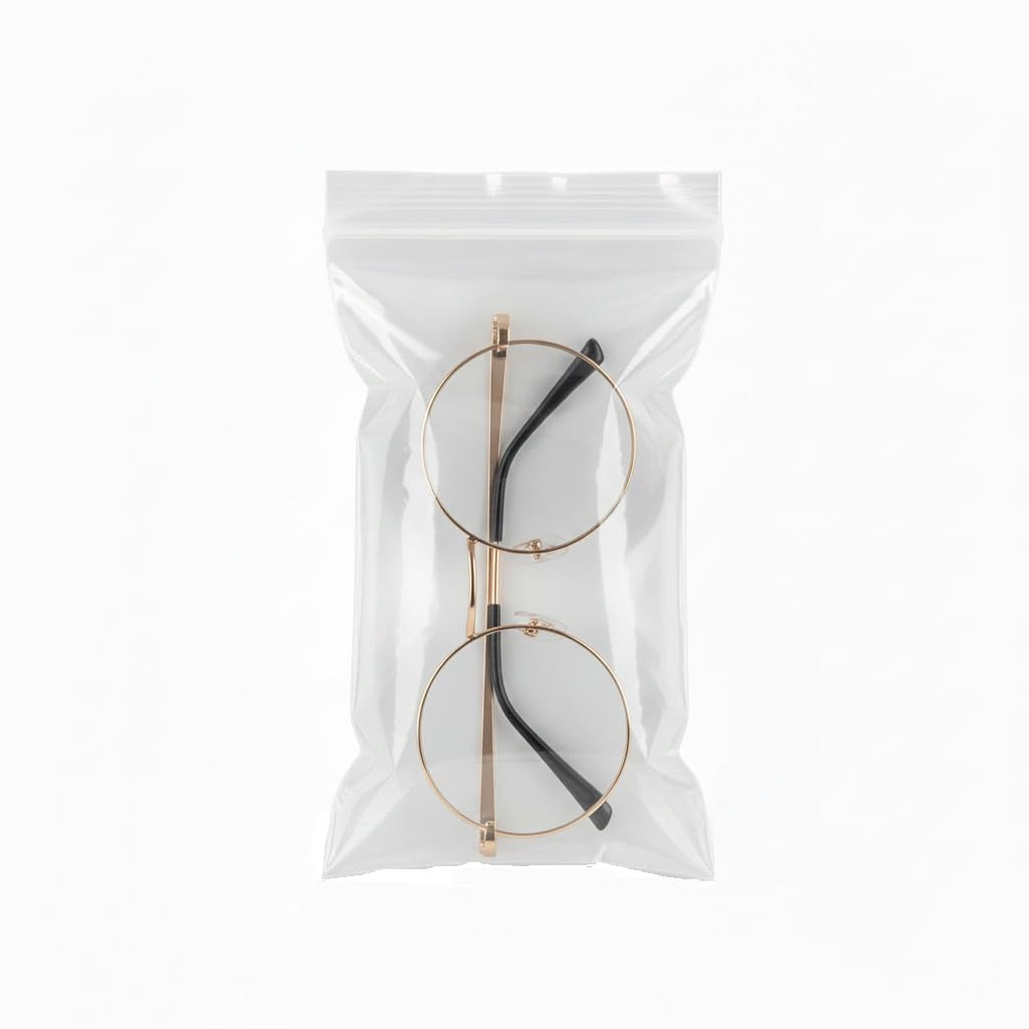 GPI Optical Zip Bags for Eyeglass Frames - 1000 Count - Clear Plastic Reclosa...