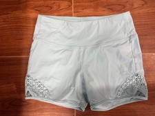 Dance Shorts Capezio Diamond Sides Large Adult Mint Green Jazz
