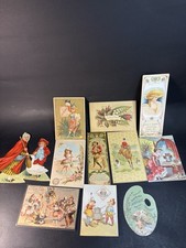 Lot Of 11 Victorian Trade Cards & Bookmarks 