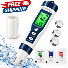 5 in 1 Digital pH Meter TDS EC Salinity Temperature Water Quality Tester